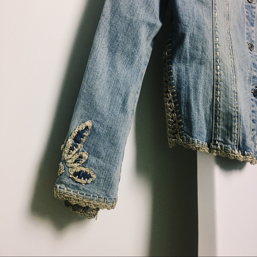 Embroidered Denim Country Jacket - Picture 7 of 9